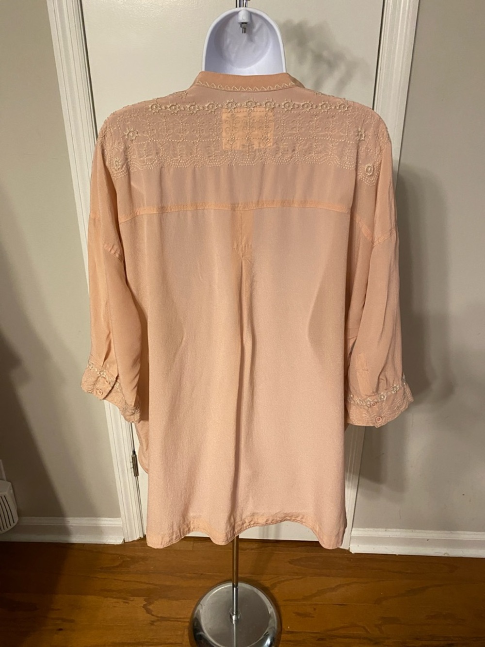 Johnny Was Biya Silk Tunic Blouse - Picture 7 of 9